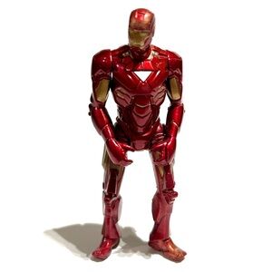 Marvel Iron Man 2 Iron Racers Turbo Racer 3.75" Action Figure Red Gold Hero 2010